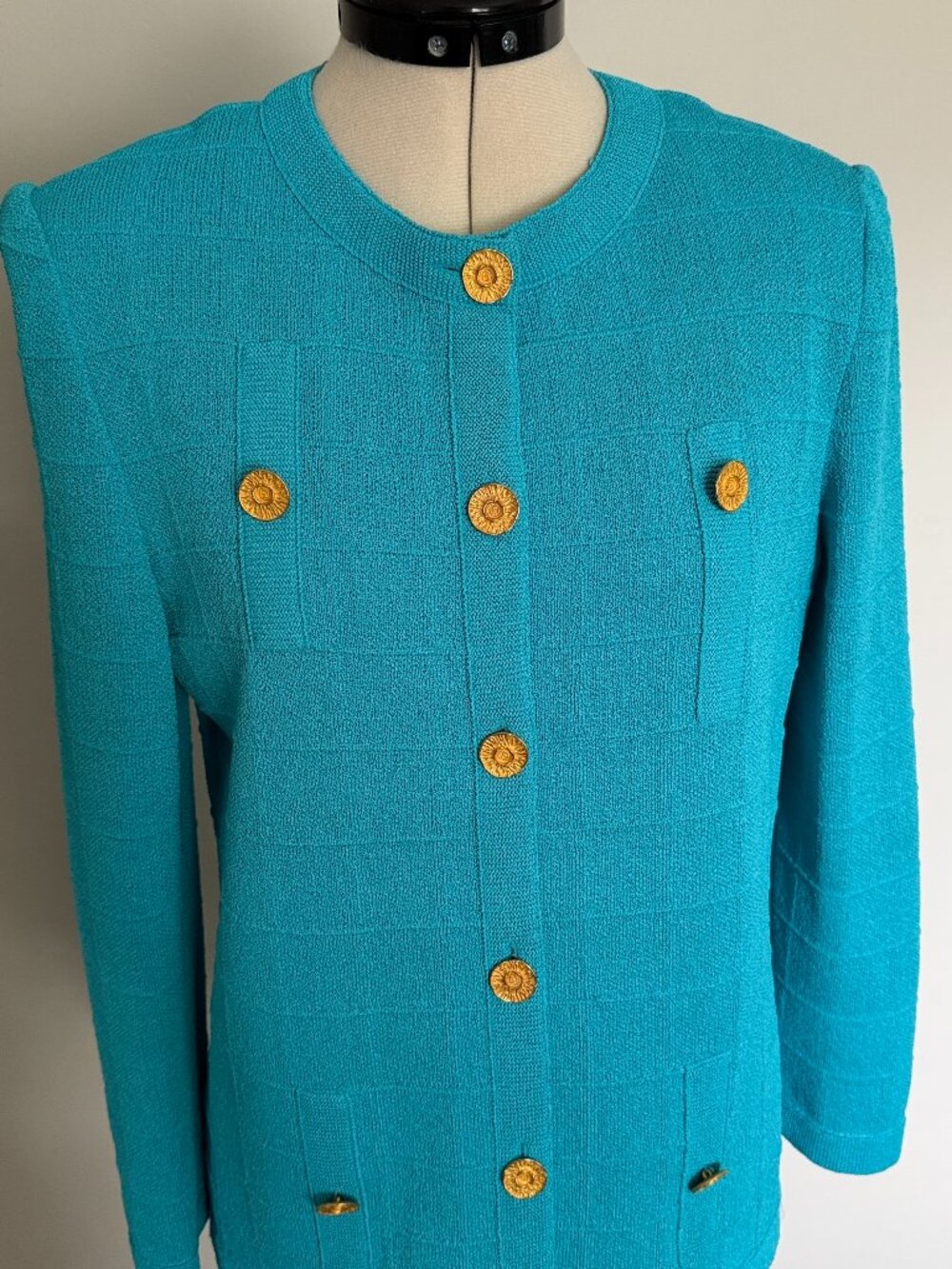 cardigan by Castleberry (London/New York) blue,button size 8